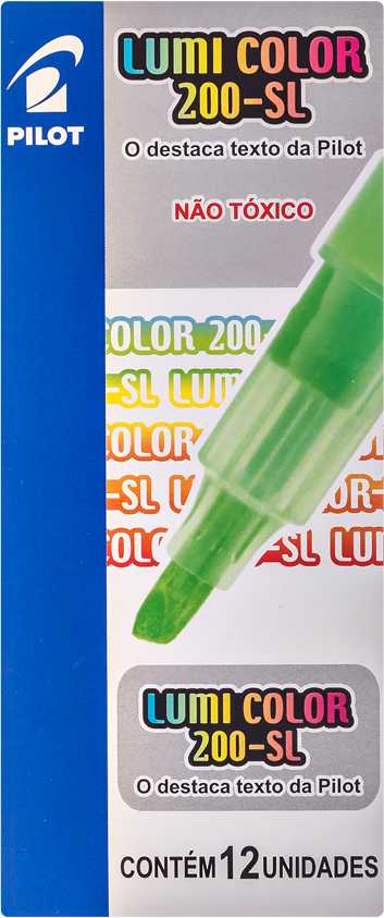 CANETA-MARCA-TEXTO-PILOT-LUMI-COLOR-200-S-VERDE-CX-C12UN-REF.1440002CX012VD.-Cest:-1902800